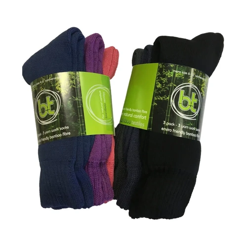 WORKWEAR, SAFETY & CORPORATE CLOTHING SPECIALISTS Hip Pocket 3 Yarn Work Socks - 3 Pack