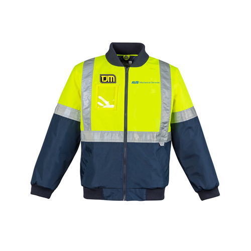 WORKWEAR, SAFETY & CORPORATE CLOTHING SPECIALISTS Mens Hi Vis Quilted Flying Jacket