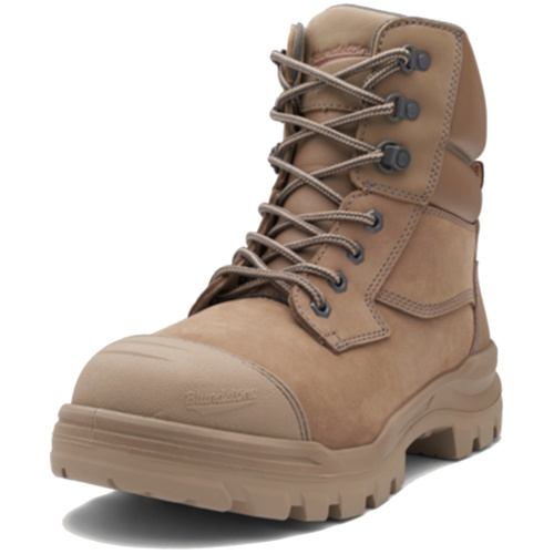 WORKWEAR, SAFETY & CORPORATE CLOTHING SPECIALISTS 8863 - RotoFlex - Womens Stone water-resistant nubuck 150mm zip side safety boot