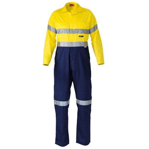 WORKWEAR, SAFETY & CORPORATE CLOTHING SPECIALISTS 2 TONE HI VIS LIGHTWEIGHT COVERALLS 3M REFLECTIVE TAPE