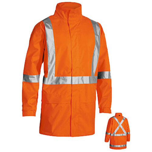 WORKWEAR, SAFETY & CORPORATE CLOTHING SPECIALISTS - X TAPED HI VIS RAIN SHELL JACKET