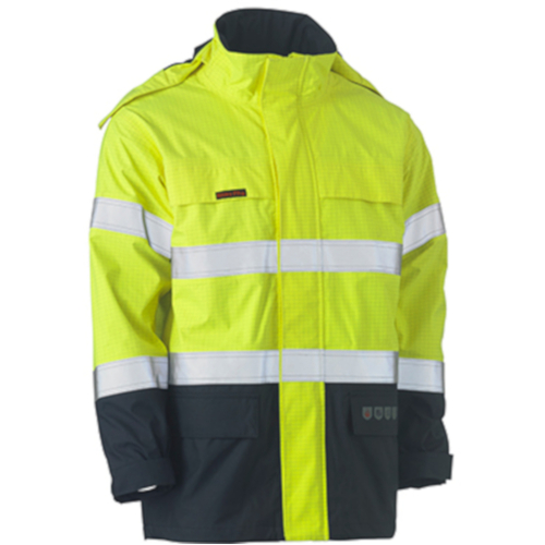 WORKWEAR, SAFETY & CORPORATE CLOTHING SPECIALISTS TAPED HI VIS FR WET WEATHER SHELL JACKET