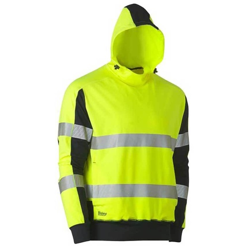 WORKWEAR, SAFETY & CORPORATE CLOTHING SPECIALISTS TAPED HI VIS STRETCHY FLEECE HOODIE