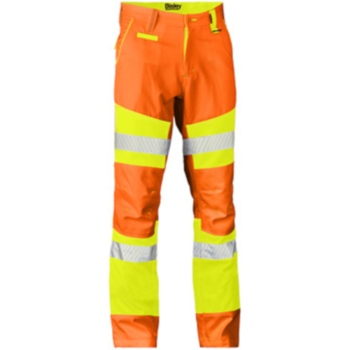 WORKWEAR, SAFETY & CORPORATE CLOTHING SPECIALISTS - TAPED BIOMOTION DOUBLE HI VIS PANTS