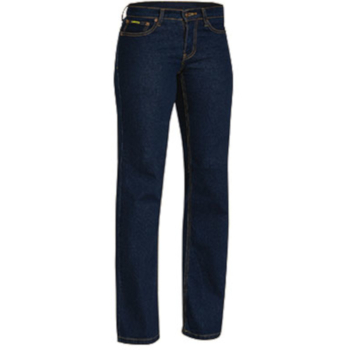 WORKWEAR, SAFETY & CORPORATE CLOTHING SPECIALISTS - WOMENS ROUGH RIDER DENIM STRETCH JEAN