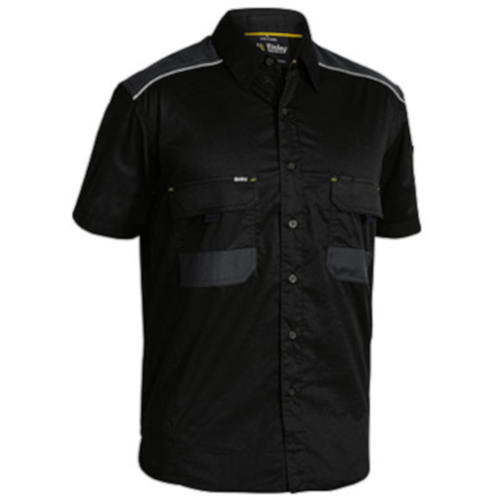 WORKWEAR, SAFETY & CORPORATE CLOTHING SPECIALISTS - FLEX & MOVE MECHANICAL STRETCH SHIRT SHORT SLEEVE