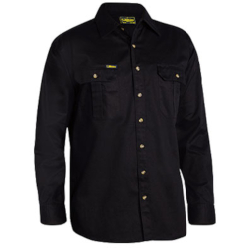 WORKWEAR, SAFETY & CORPORATE CLOTHING SPECIALISTS ORIGINAL COTTON DRILL SHIRT - LONG SLEEVE