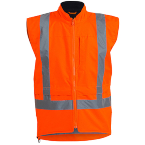 WORKWEAR, SAFETY & CORPORATE CLOTHING SPECIALISTS - TAPED TTMC-W HI VIS LINED VEST