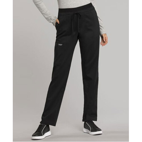 WORKWEAR, SAFETY & CORPORATE CLOTHING SPECIALISTS Revolution - High Waisted Knit Band Tapered Women's Pant, Talls (Over 180Cms)