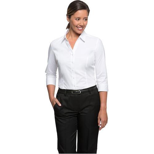 WORKWEAR, SAFETY & CORPORATE CLOTHING SPECIALISTS - City Stretch Classic - 3/4 Sleeve Shirt - Ladies