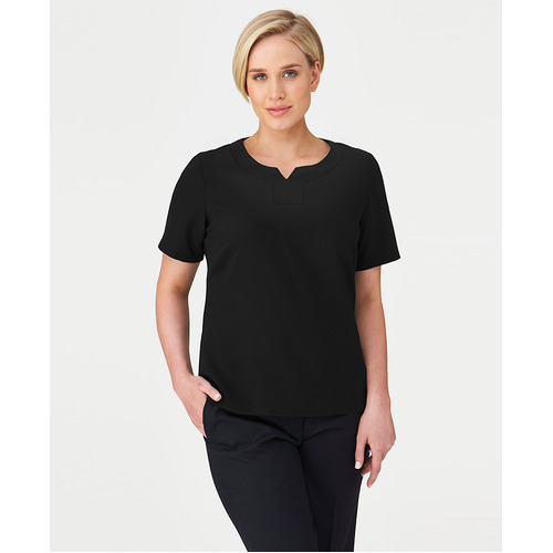 WORKWEAR, SAFETY & CORPORATE CLOTHING SPECIALISTS - The Knit Woven Short Sleeve Shirt - Ladies