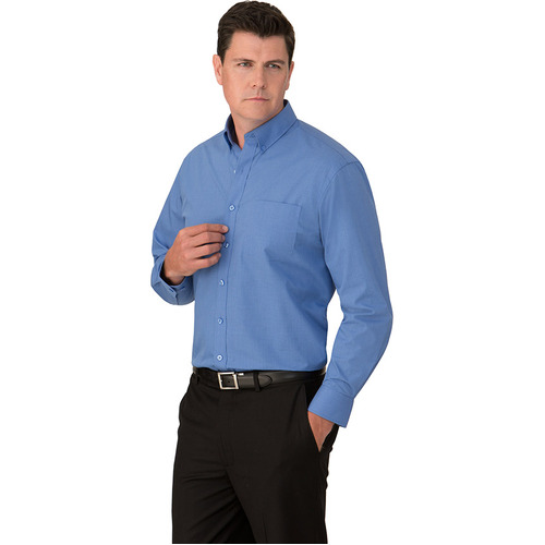 WORKWEAR, SAFETY & CORPORATE CLOTHING SPECIALISTS - Micro Check Long Sleeve Shirt - Mens