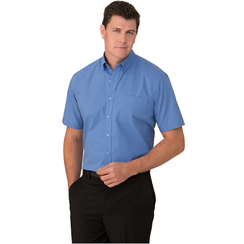 WORKWEAR, SAFETY & CORPORATE CLOTHING SPECIALISTS - Micro Check Short Sleeve Shirt - Mens