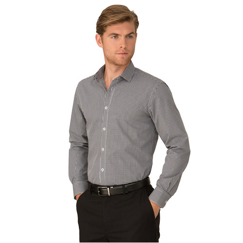 WORKWEAR, SAFETY & CORPORATE CLOTHING SPECIALISTS - So Ezy Check - Long Sleeve Shirt - Mens