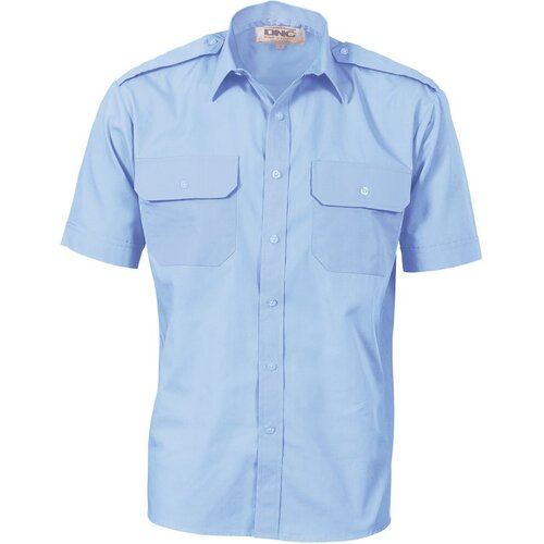 WORKWEAR, SAFETY & CORPORATE CLOTHING SPECIALISTS - Epaulette Polyester/Cotton Work Shirt - Short Sleeve