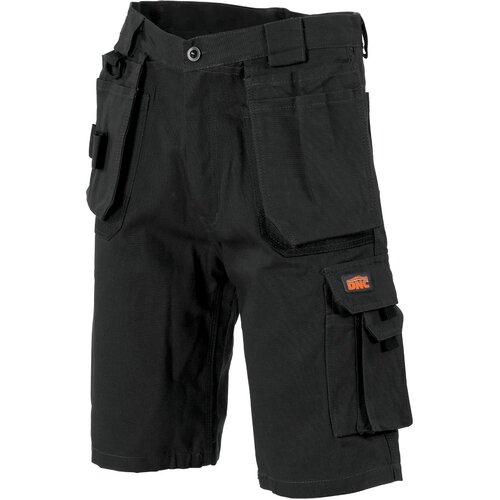 WORKWEAR, SAFETY & CORPORATE CLOTHING SPECIALISTS Duratex Cotton Duck Weave Tradies Cargo Shorts - with twin holster tool pocket