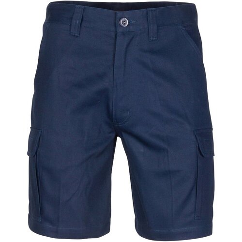 WORKWEAR, SAFETY & CORPORATE CLOTHING SPECIALISTS - Middle Weight Cotton Double Slant Cargo Shorts - With Shorter Leg Length