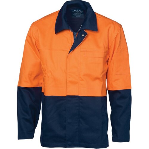 WORKWEAR, SAFETY & CORPORATE CLOTHING SPECIALISTS - Patron Saint Flame Retardant Two Tone Drill Welder s Jacket