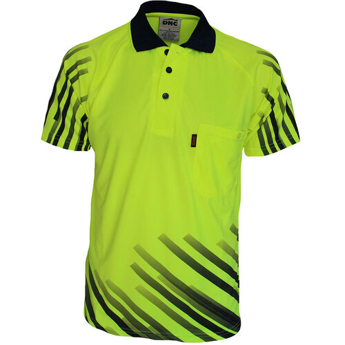 WORKWEAR, SAFETY & CORPORATE CLOTHING SPECIALISTS HiVis Sublimated Full Stripe Polo