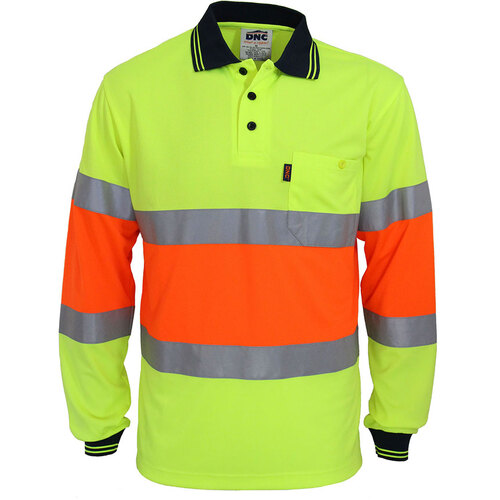 WORKWEAR, SAFETY & CORPORATE CLOTHING SPECIALISTS - HiVis Cool-dry 2T Bio-motion D/N Polo