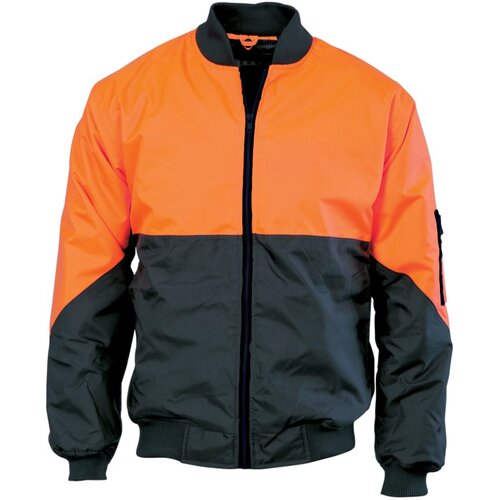 WORKWEAR, SAFETY & CORPORATE CLOTHING SPECIALISTS HIVIS 2 TONE DAY BOMBER JACKET