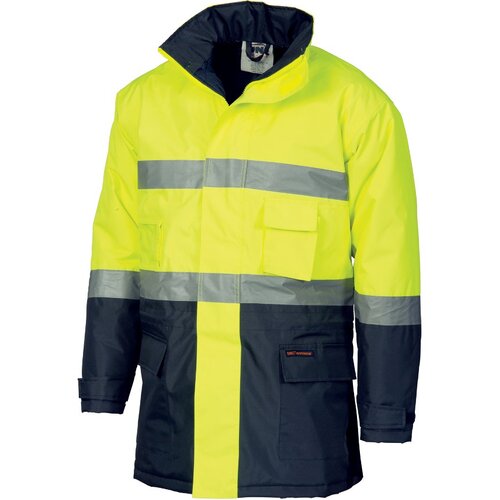 WORKWEAR, SAFETY & CORPORATE CLOTHING SPECIALISTS HiVis D/N two tone parka