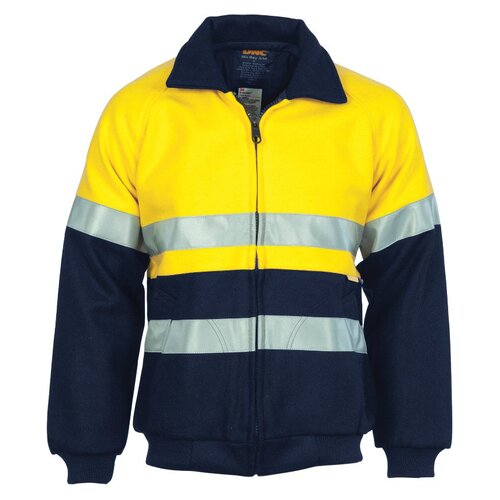 WORKWEAR, SAFETY & CORPORATE CLOTHING SPECIALISTS - HiVis Two Tone Bluey Bomb er Jacket with CSR R/Tape