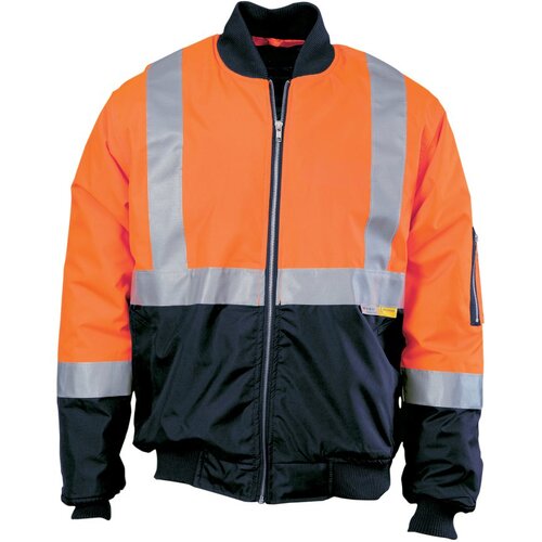 WORKWEAR, SAFETY & CORPORATE CLOTHING SPECIALISTS - HiVis Two Tone Flying Jacket with 3M R/Tape