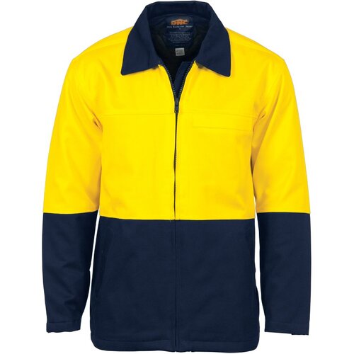 WORKWEAR, SAFETY & CORPORATE CLOTHING SPECIALISTS - HiVis Two Tone Protect or Drill Jacket