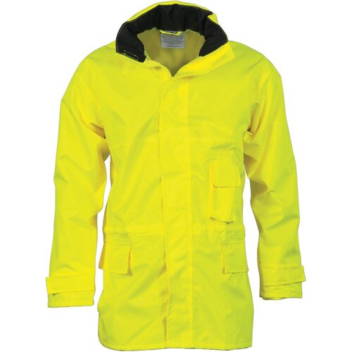 WORKWEAR, SAFETY & CORPORATE CLOTHING SPECIALISTS - HiVis Breathable Rain Jacket