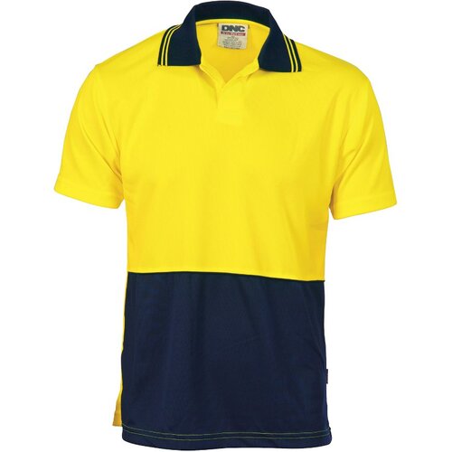 WORKWEAR, SAFETY & CORPORATE CLOTHING SPECIALISTS - HiVis Two Tone Food Industry Polo - Short Sleeve