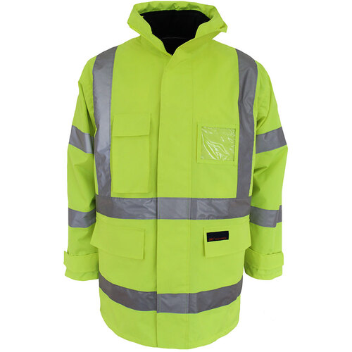 WORKWEAR, SAFETY & CORPORATE CLOTHING SPECIALISTS HiVis "H" pattern BioMotion tape "6 in 1" Jacket