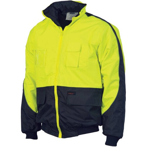 WORKWEAR, SAFETY & CORPORATE CLOTHING SPECIALISTS - HiVis Contrast BOMBER JACKET