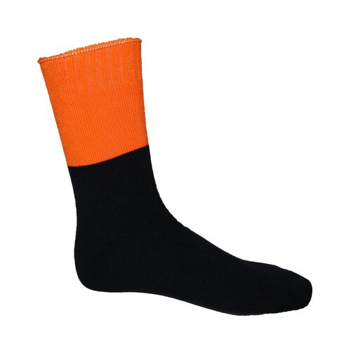 WORKWEAR, SAFETY & CORPORATE CLOTHING SPECIALISTS - Extra Thick Hi-Vis 2 Tone Bamboo Socks