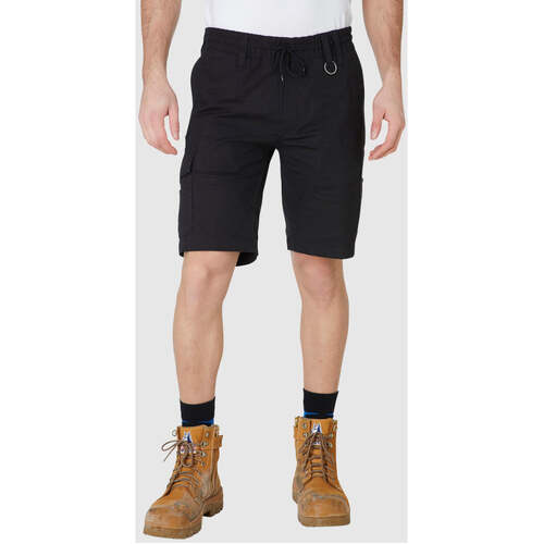 WORKWEAR, SAFETY & CORPORATE CLOTHING SPECIALISTS - MENS ELASTIC UTILITY SHORT