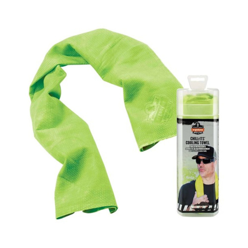 WORKWEAR, SAFETY & CORPORATE CLOTHING SPECIALISTS Chill-Its 6602 Evaporative Cooling Towel - Hi-Vis Lime