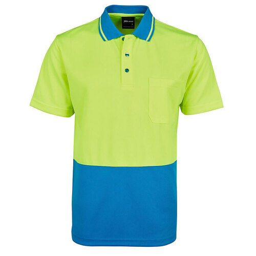 WORKWEAR, SAFETY & CORPORATE CLOTHING SPECIALISTS - JB's HI VIS 4602.1 NON CUFF TRAD POLO 1