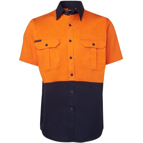 WORKWEAR, SAFETY & CORPORATE CLOTHING SPECIALISTS JB's Hi Vis Two Tone Short Sleeve (190G) Shirt