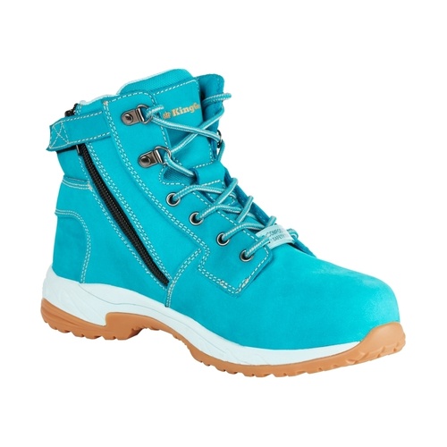 WORKWEAR, SAFETY & CORPORATE CLOTHING SPECIALISTS - Tradies - Women's Tradie Side Zip Boot - Teal