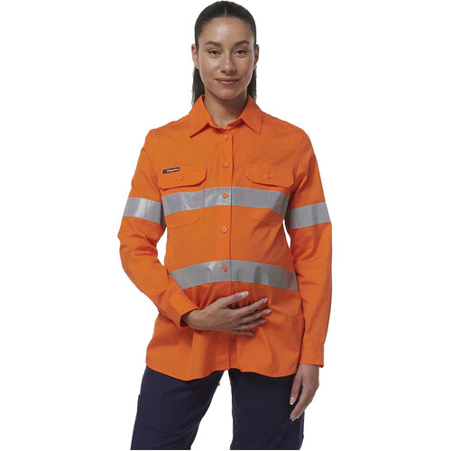 WORKWEAR, SAFETY & CORPORATE CLOTHING SPECIALISTS WORKCOOL - MATERNITY LONG SLEEVE REFLECTIVE SHIRT