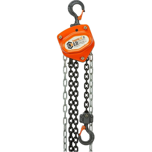 WORKWEAR, SAFETY & CORPORATE CLOTHING SPECIALISTS - LINQ CHAIN BLOCK ESSENTIAL 0.5 TONNE CAPACITY 3M LONG COMMERCIAL