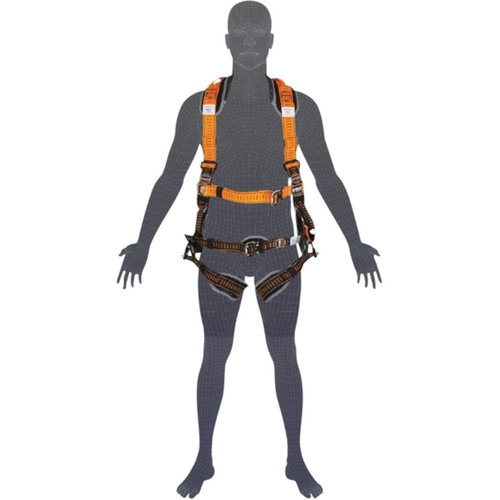 WORKWEAR, SAFETY & CORPORATE CLOTHING SPECIALISTS - HARNESS- ELITE M/PURPOSE XL-2XL WITH NYLON HARNESS BAG