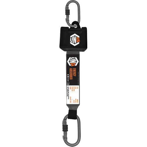 WORKWEAR, SAFETY & CORPORATE CLOTHING SPECIALISTS LINQ Self Retracting 2.5M Webbing Lanyard with Hardware KS X2