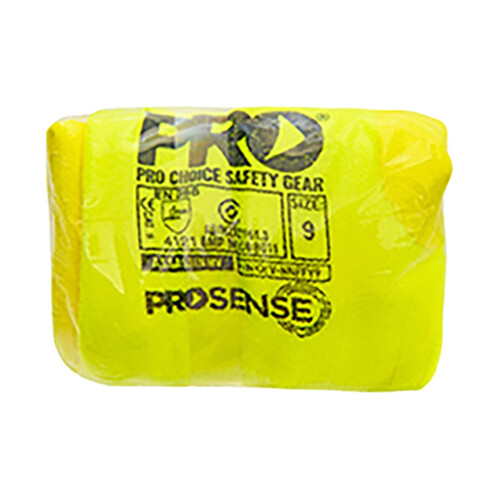 WORKWEAR, SAFETY & CORPORATE CLOTHING SPECIALISTS - ASSASSIN NITRILE SAND PALM ON HI-VIS YELLOW POLYESTER/LYCRA LINER