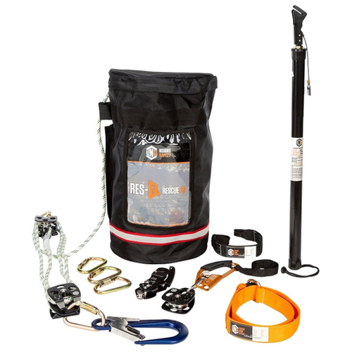 WORKWEAR, SAFETY & CORPORATE CLOTHING SPECIALISTS - LINQ RES-Q KIT - COMPLETE 50M KERNMANTLE ROPE 11mm