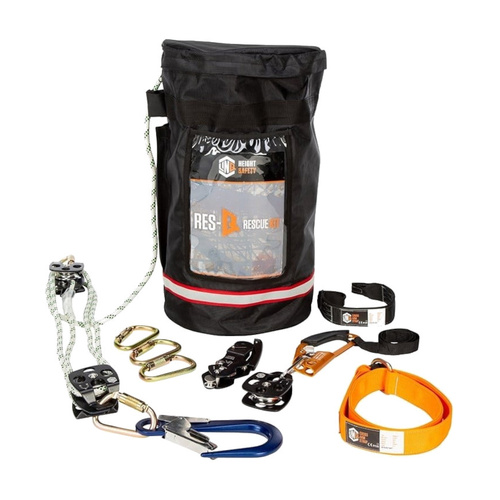 WORKWEAR, SAFETY & CORPORATE CLOTHING SPECIALISTS LINQ RES-Q KIT - NO POLE 50M KERNMANTLE ROPE 11mm