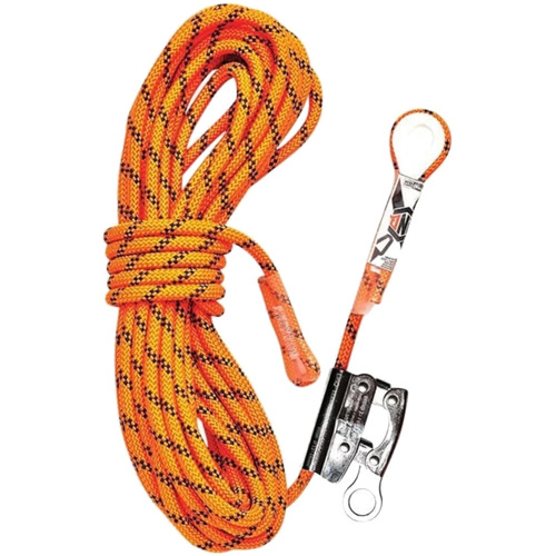 WORKWEAR, SAFETY & CORPORATE CLOTHING SPECIALISTS LINQ Kernmantle Rope with Thimble Eye & Rope Grab 20M