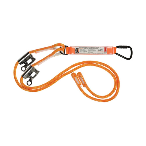 WORKWEAR, SAFETY & CORPORATE CLOTHING SPECIALISTS LINQ Double Adjustable Rope Lanyard with KT & RG X2