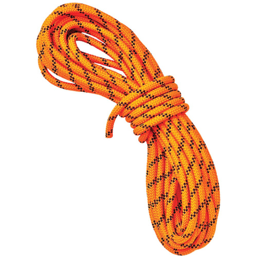 WORKWEAR, SAFETY & CORPORATE CLOTHING SPECIALISTS LINQ KERNMANTLE ROPE 11mm ORANGE/BLACK FLECK (SOLD BY THE METRE)