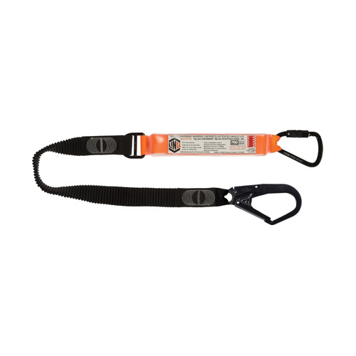 WORKWEAR, SAFETY & CORPORATE CLOTHING SPECIALISTS - LINQ Elite Single Leg Elasticated Lanyard with Hardware KT & SD